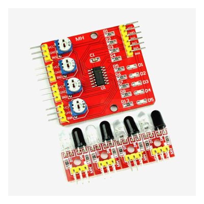 מערך 4 חיישני החזר קו (IR Array)